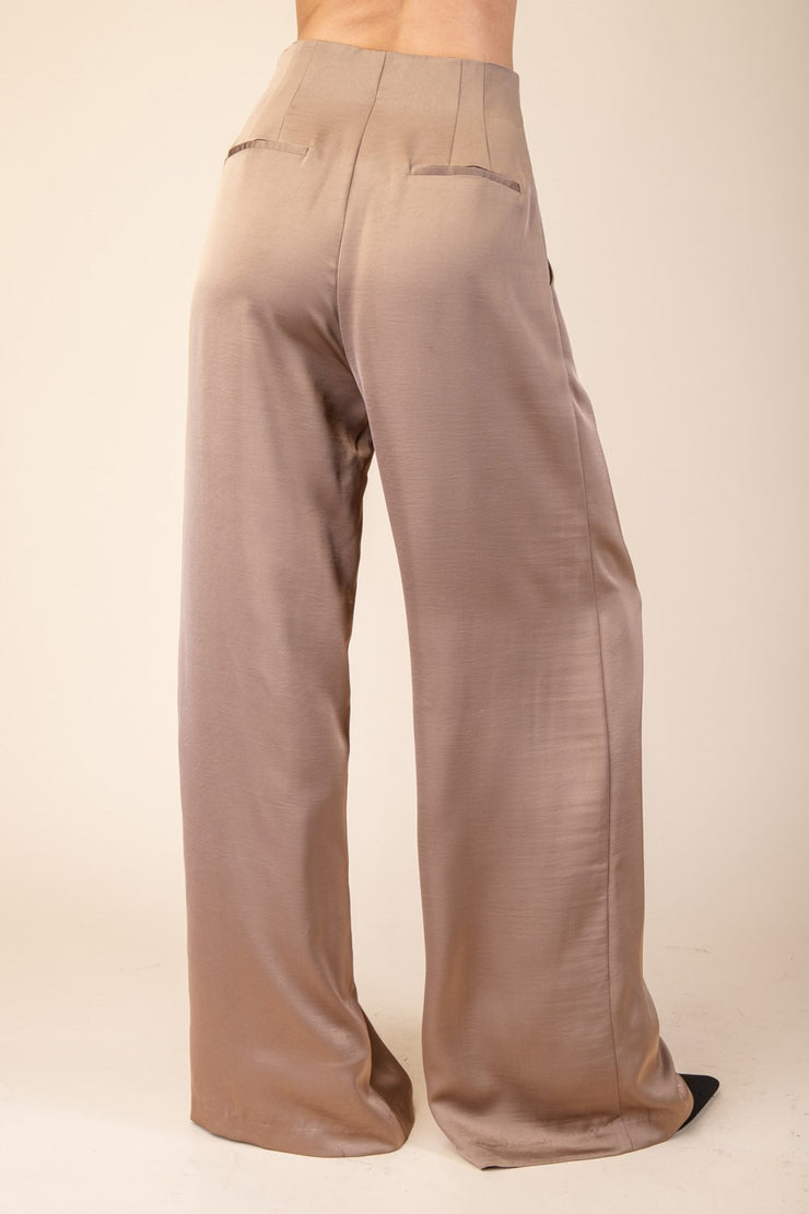 Pleated High Waist Pant