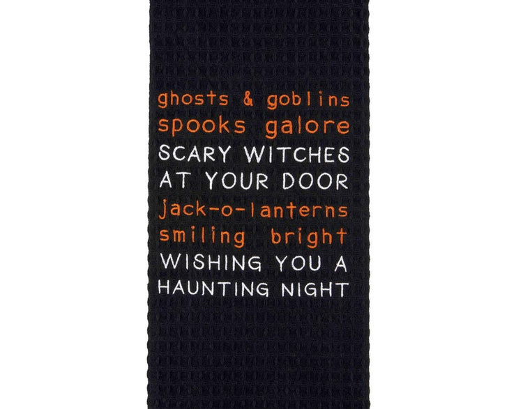 Ghosts/Goblins Waffle Towel