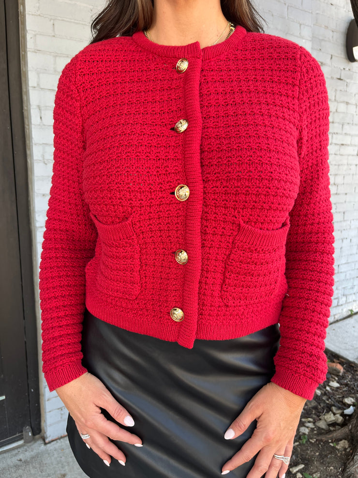 Cambria Long Sleeve Deep Crimson