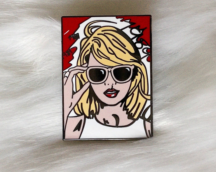 1989 T Swift Pop Art Enamel Pin