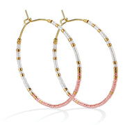 Miyuki Delica Hoop Earrings