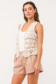 Aurelia Crochet Halter Tank