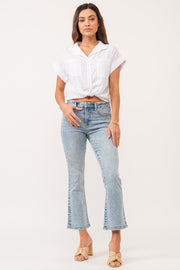 Jeanne High Rise Crop- Wezley