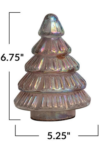 Embossed Mercury Glass Tree