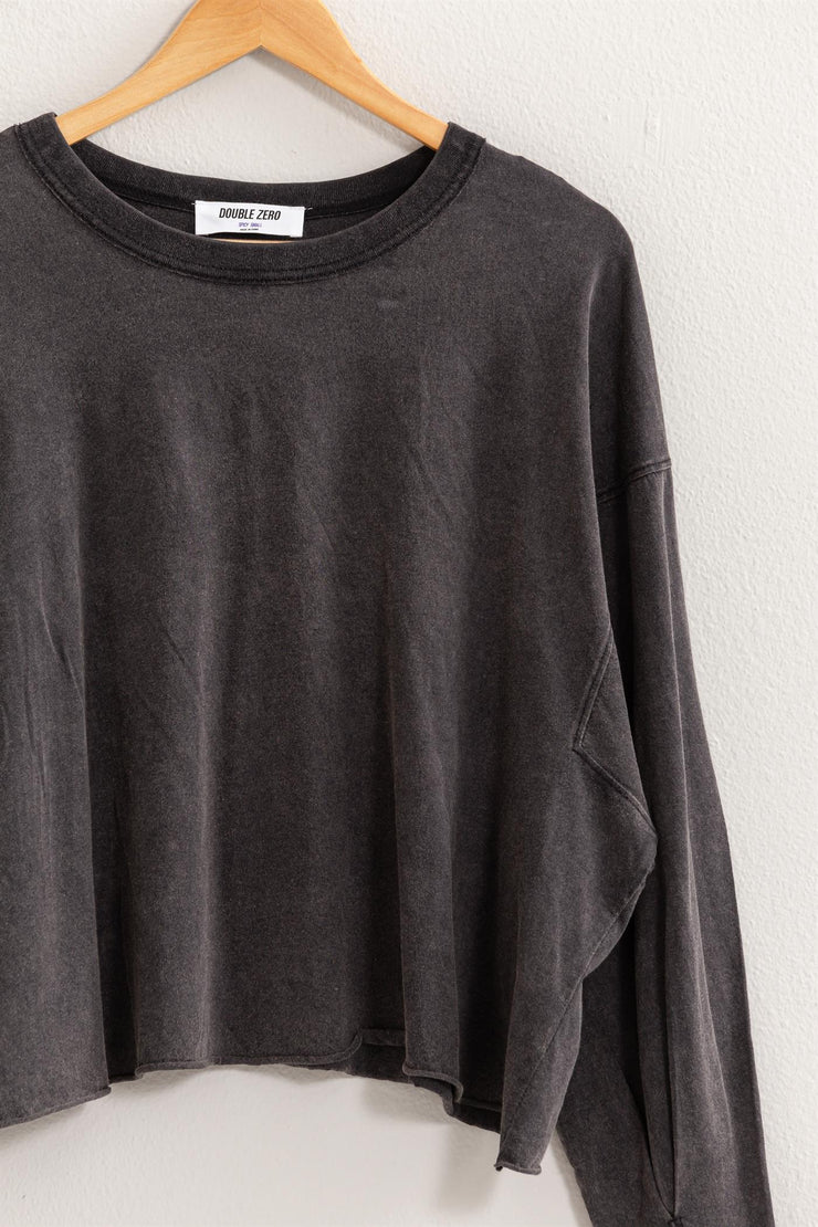 Washed Oversized Long Sleeve