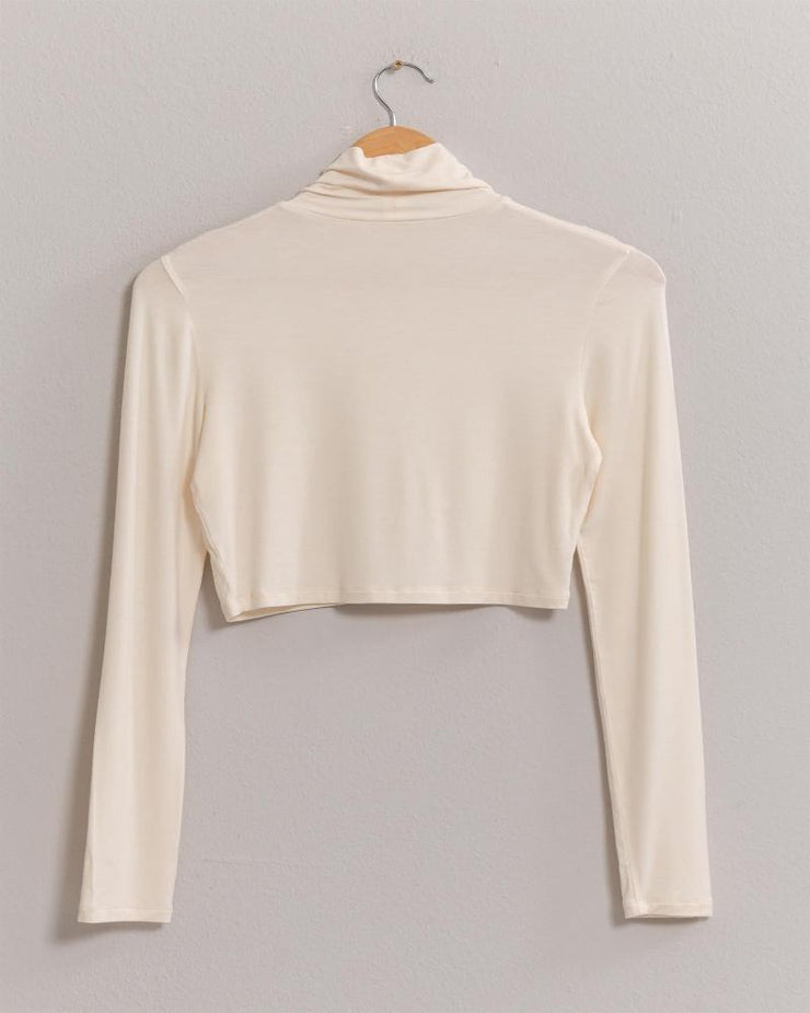 Cropped Turtleneck Long Sleeve