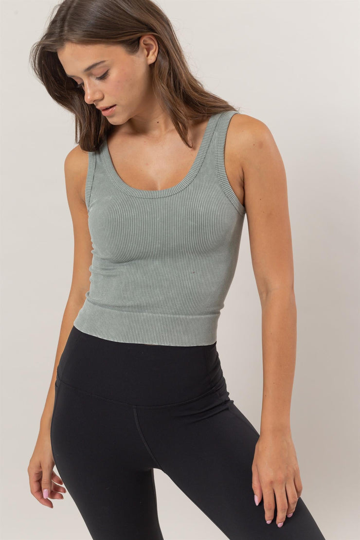 Washed Seamless Tank