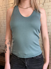 Double Lined V-Neck Tank