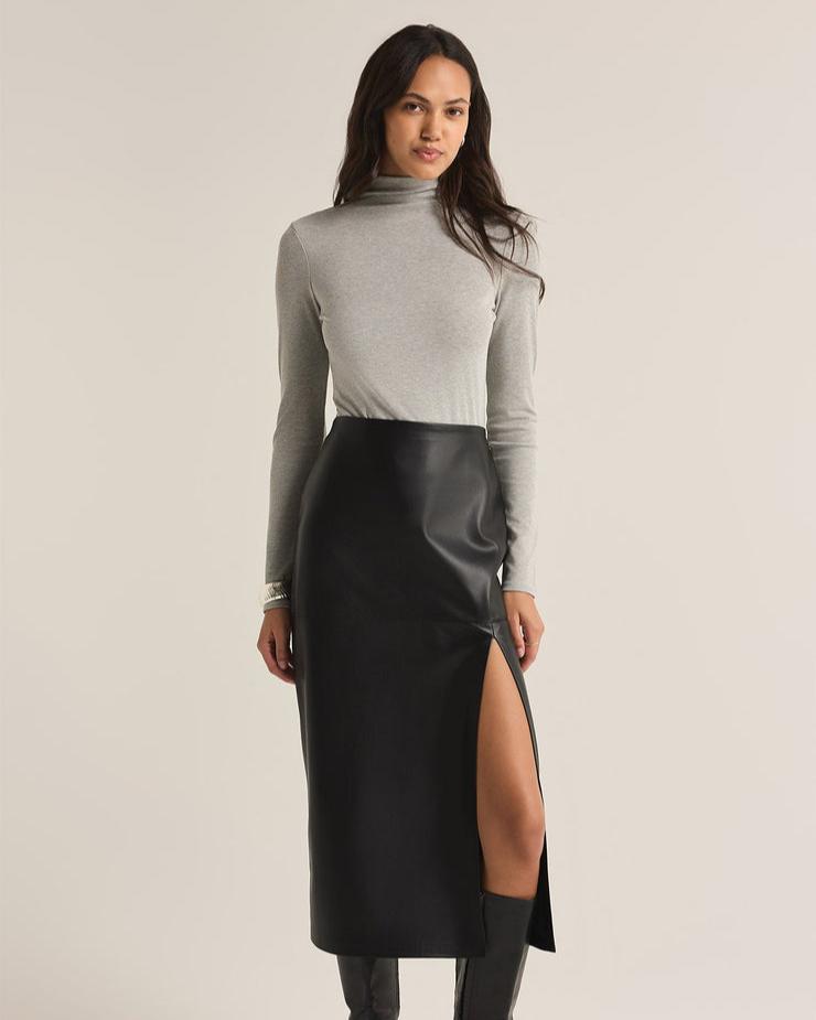 Metropolitan Leather Skirt