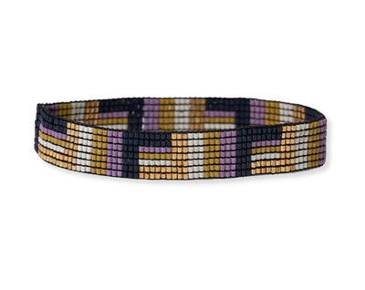 Alex Geo Stripe Bracelet- Navy