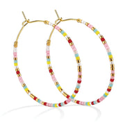 Miyuki Delica Hoop Earrings