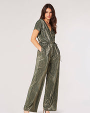 Show Stopper Metallic Jumpsuit