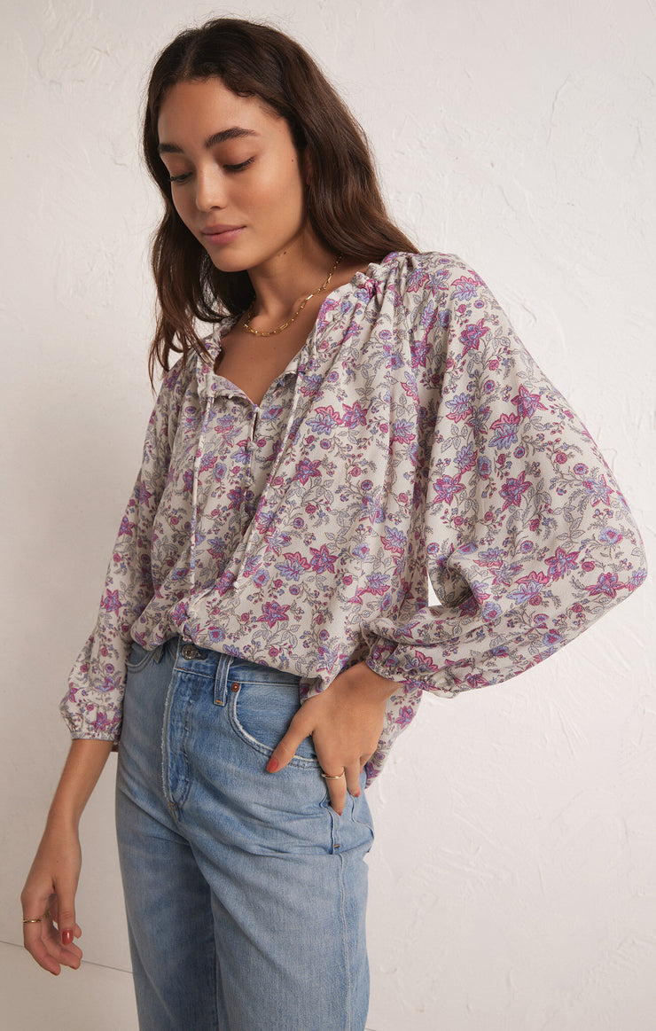 Athena Floral Top