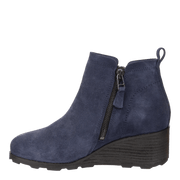 Story in Navy Wedge Boots