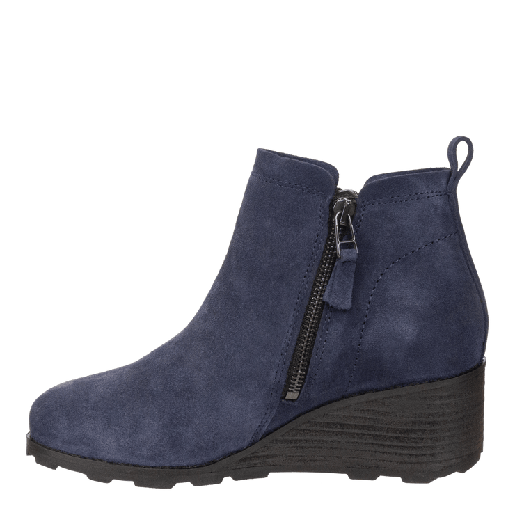 Story in Navy Wedge Boots