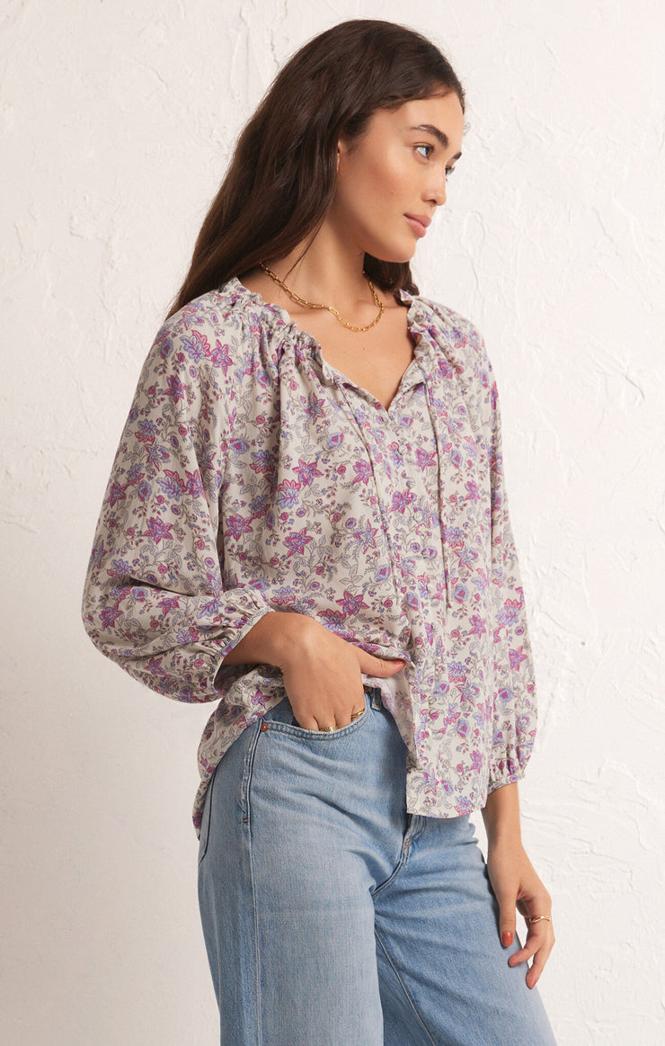 Athena Floral Top