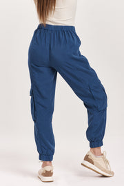 Sandy Super High Rise Jogger- Blueberry