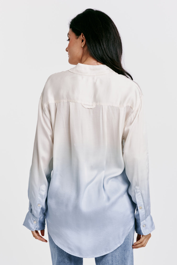 Lola Oversized Shirt - Waterfall Blue