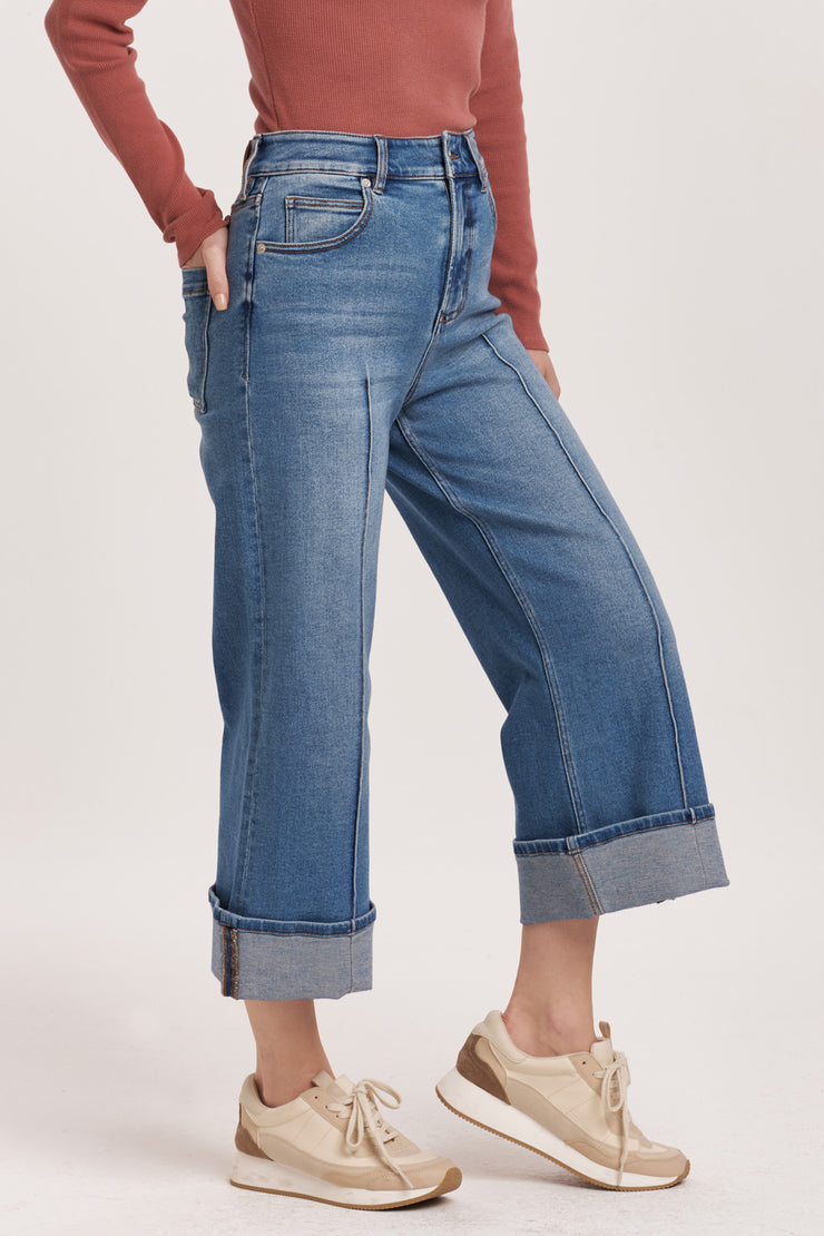 Audrey Super High Rise Crop Jean-