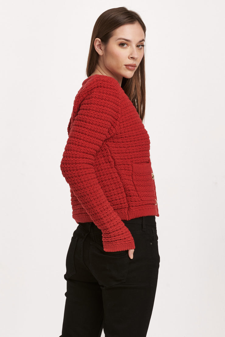 Cambria Long Sleeve Deep Crimson