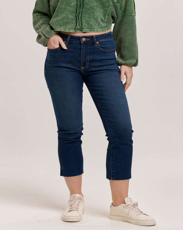 Frankie Super High Rise Crop Jean- Binz