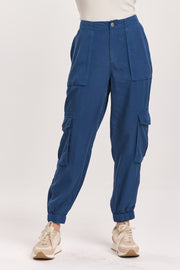 Sandy Super High Rise Jogger- Blueberry