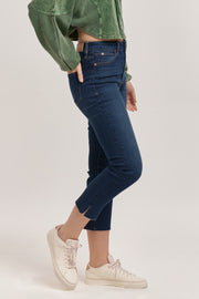 Frankie Super High Rise Crop Jean- Binz