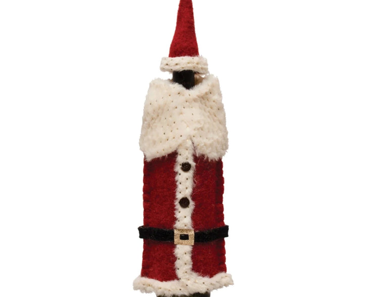 Cap & Bottle Cover- Santa Suit