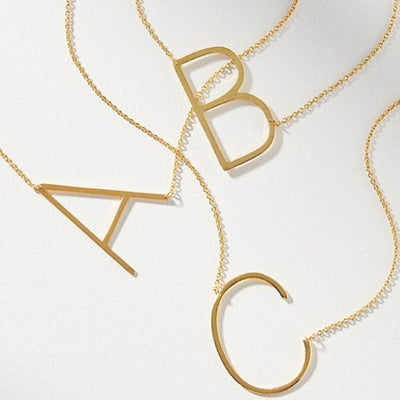 Uppercase Initial Necklace