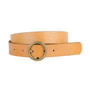 Copper Toned Circle Buckle Belt