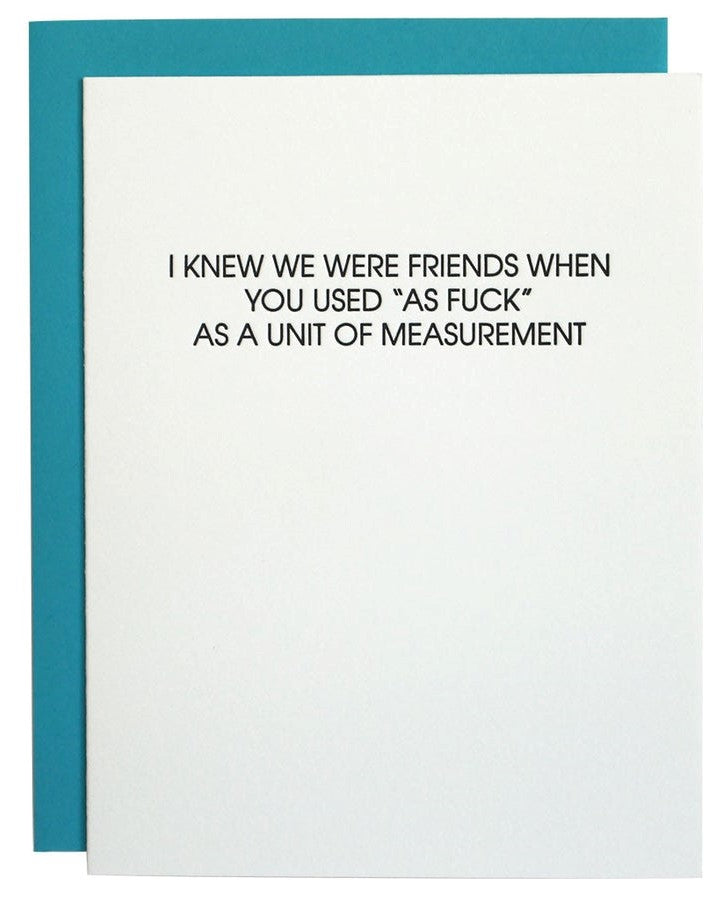 Unit of Measure Card